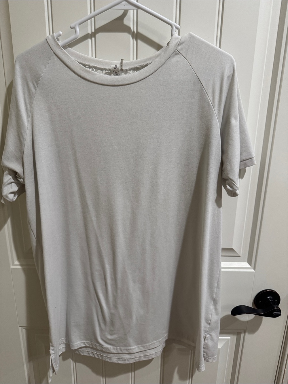 Women's Short-Sleeve Crewneck Tee in White
